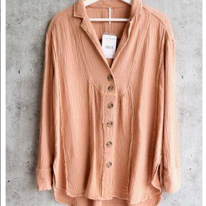 Free People All About the Feels Button Down